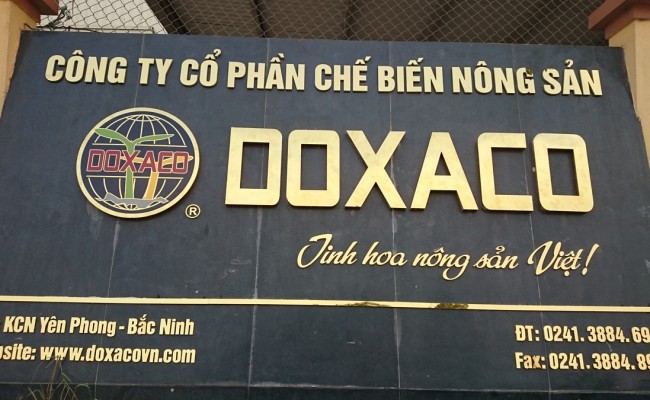 Biển công ty DOXACO Bắc Ninh